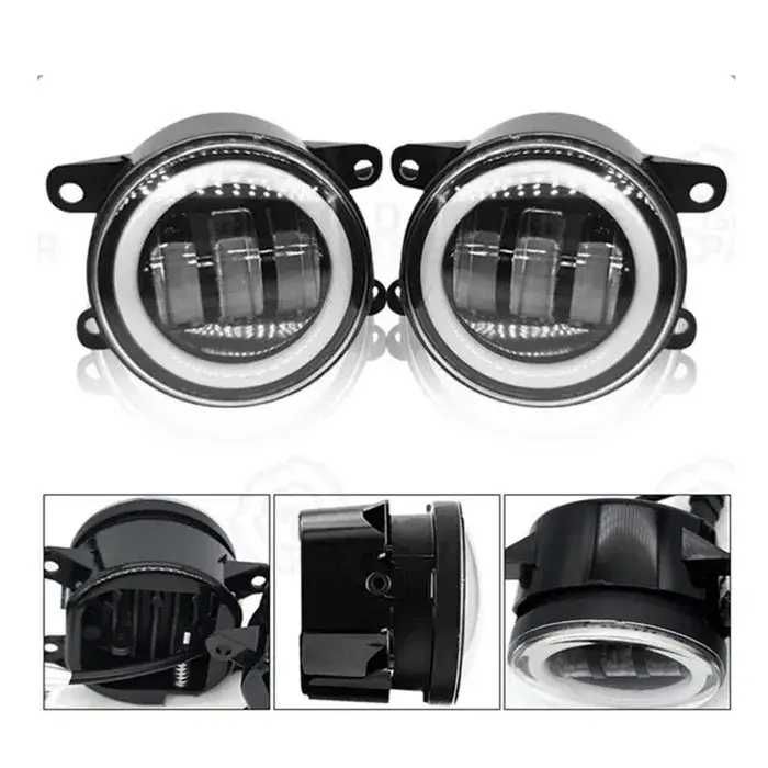 Противотуманные Led фары круглые Renault Nissan Peugeot Mitsubishi