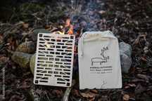 Kratka ruszt grillowy z futerałem | Nierdzewka | bushcraft survival