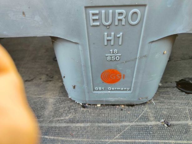 Paleta EURO H1 plastikowa szara