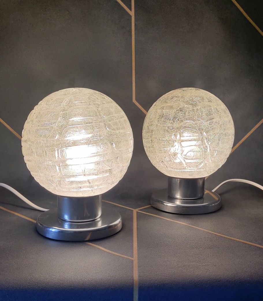 Lampa stołowa nocna Doria Leuchten Niemcy lata 70 PRL vintage