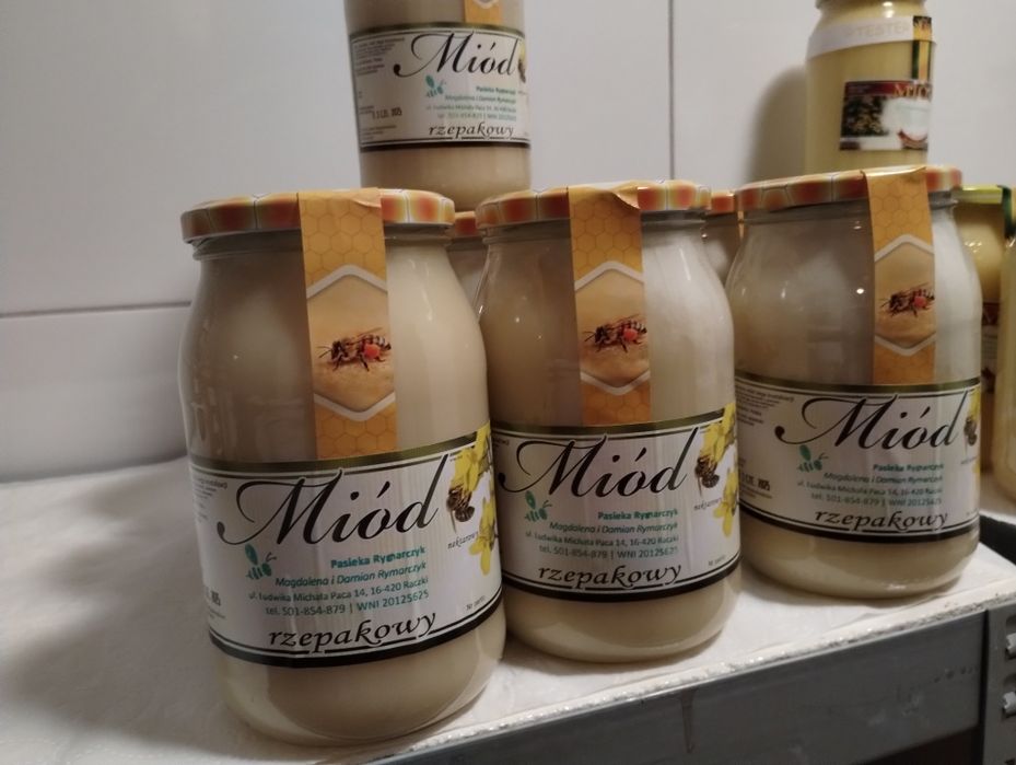Miód z własnej pasieki, mniszkowy, spadziowy, leśny