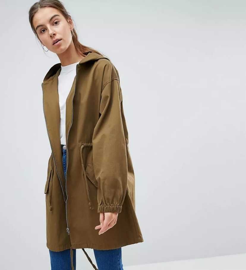 Стильная брендовая парка куртка ветровка ASOS TALL Оверсайз р.S