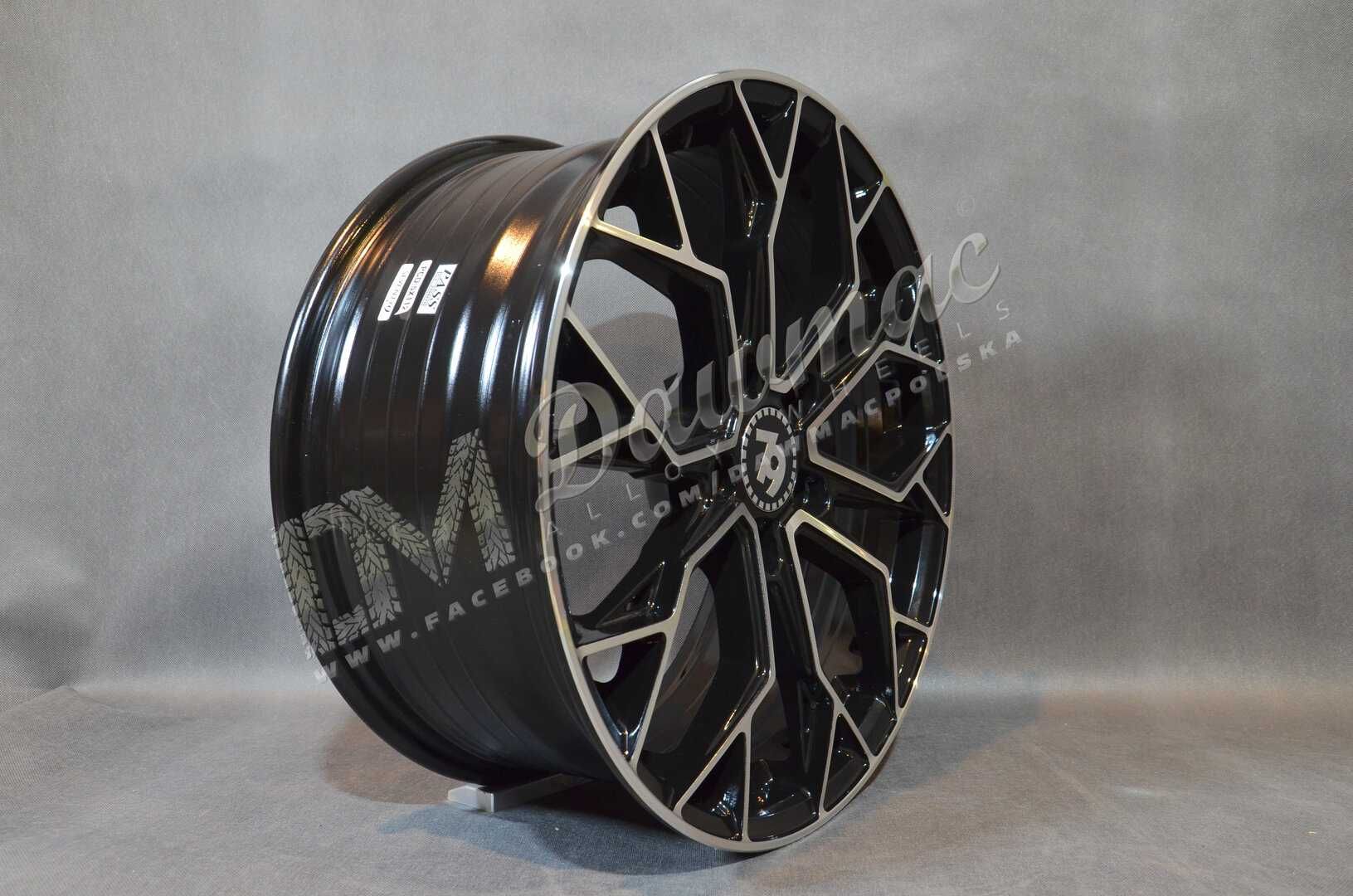 Felgi Seventy9 SCF-H 18" 8J ET45 5x112 Black Front Polished