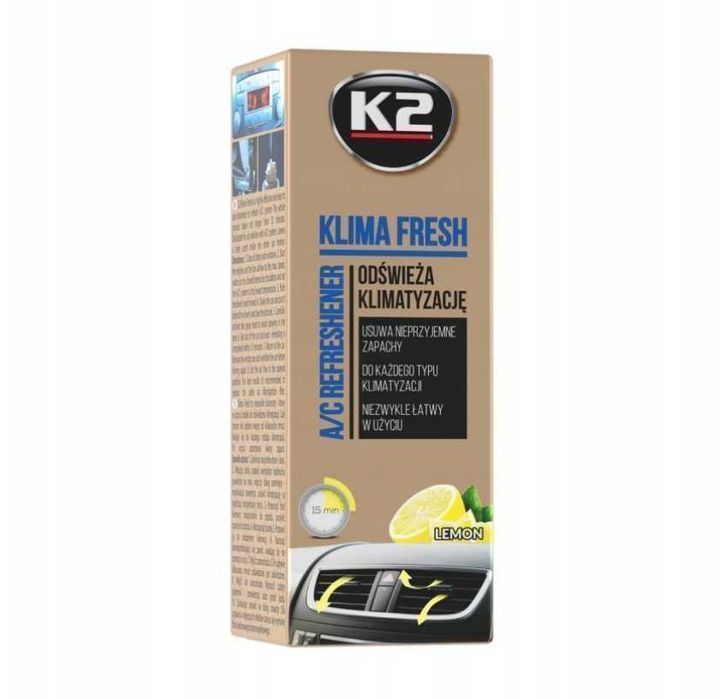 K2 KLIMA FRESH 150 ML odświeża czyści klimatyzację w aucie