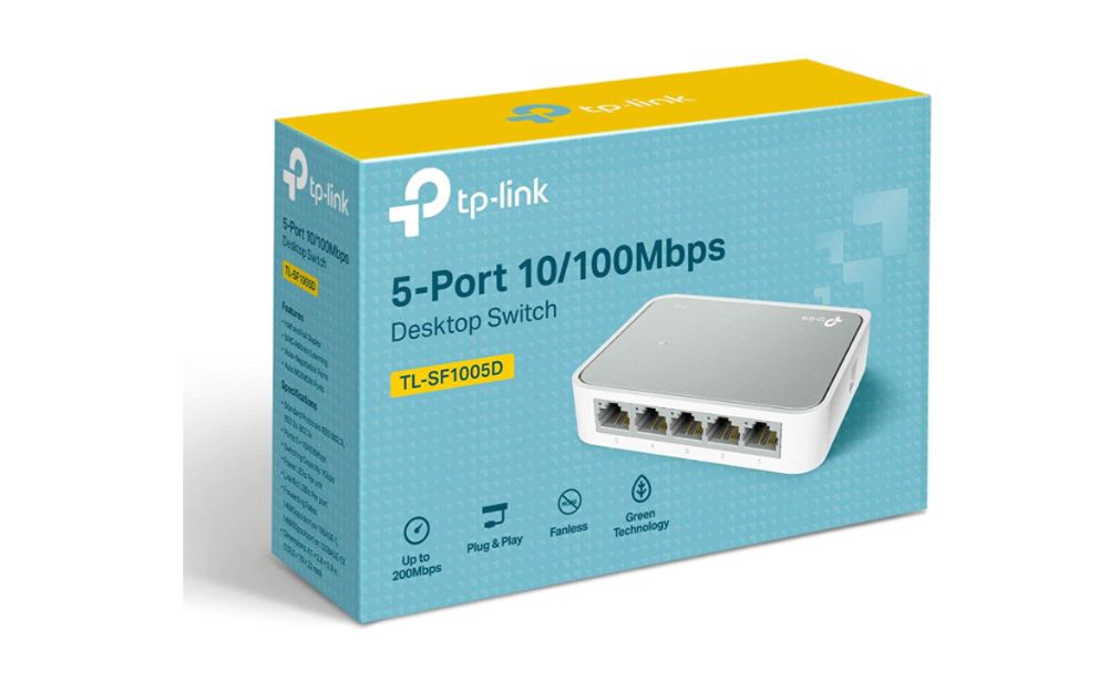 TP-Link Switch 5 portos TL-SF1005D 10/100 Mbps Internet Novo
