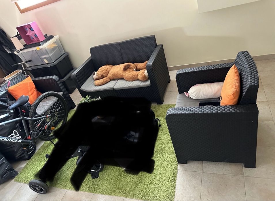 Sofás de exterior ou interior mobiliário 4 lugares