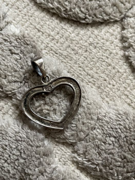 Srebrne serduszko zawieszka