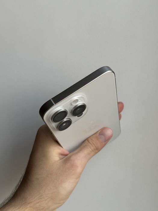 iPhone 15 Pro Max 1 Tb White Titanium Neverlock АКБ 86% Физ Сим Идеал
