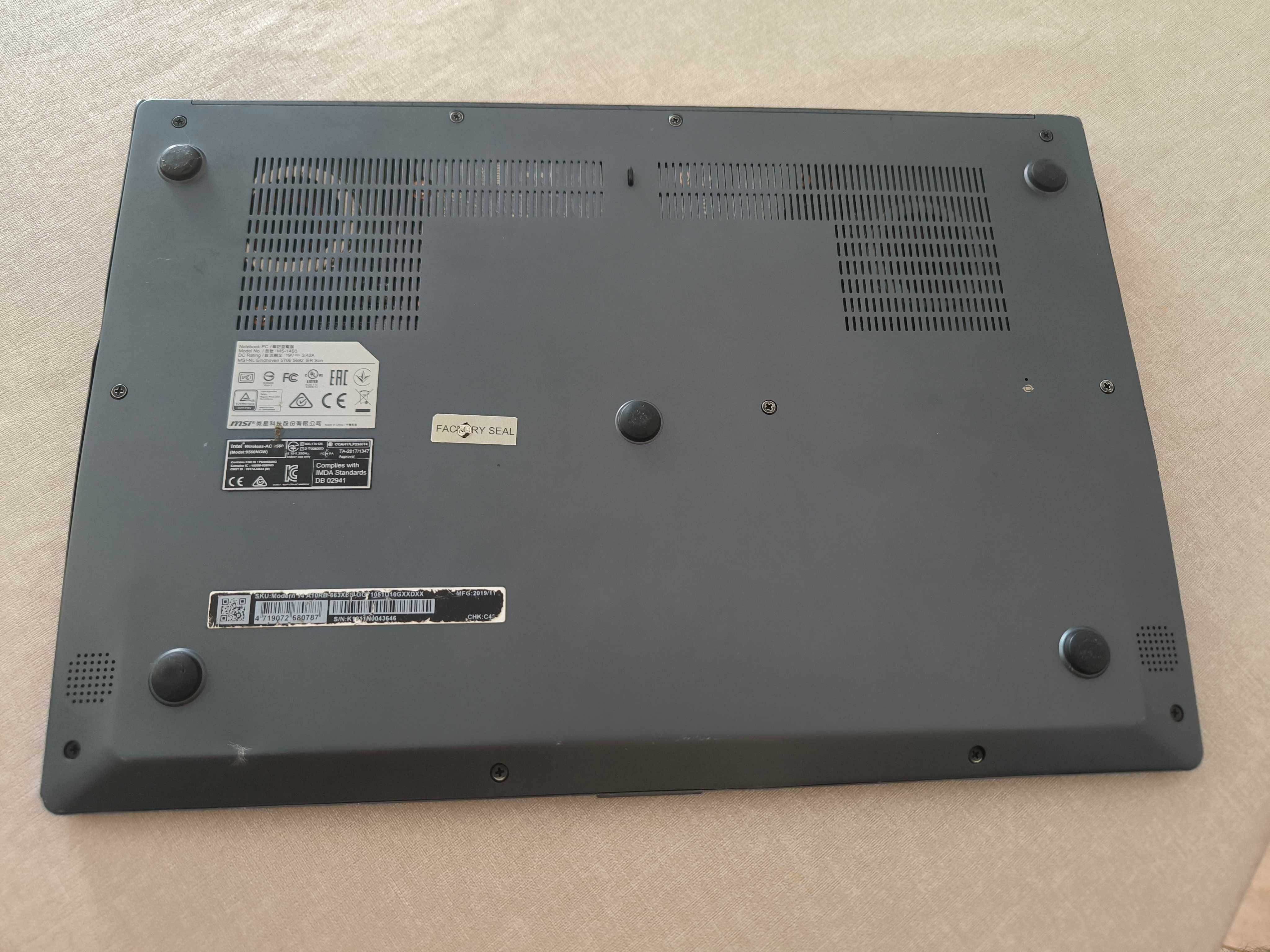 Portátil Gaming MSI Modern 14