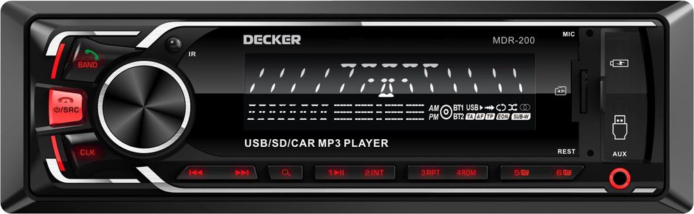Автомагнітола Decker MDR-200 DSP

"1Din MP3 магнітола з вбудован