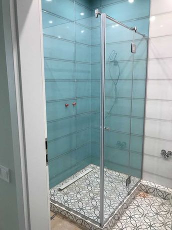 душова кабінка, каленное стекло 8мм в ванную, душевая кабина