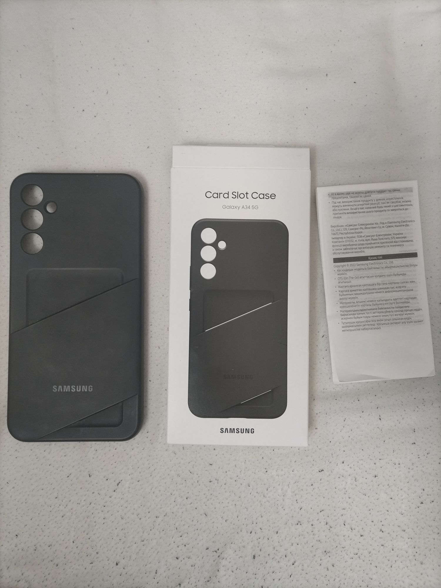 Samsung a34 5g plecaki etui card slot case