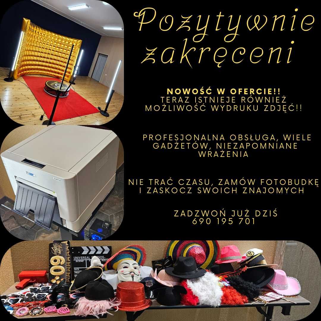 Fotobudka 360 z możliwością wydruku zdjęć