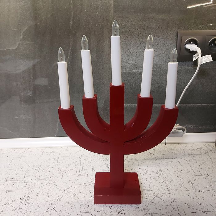 Świecznik drrwniany świąteczny adwentowy