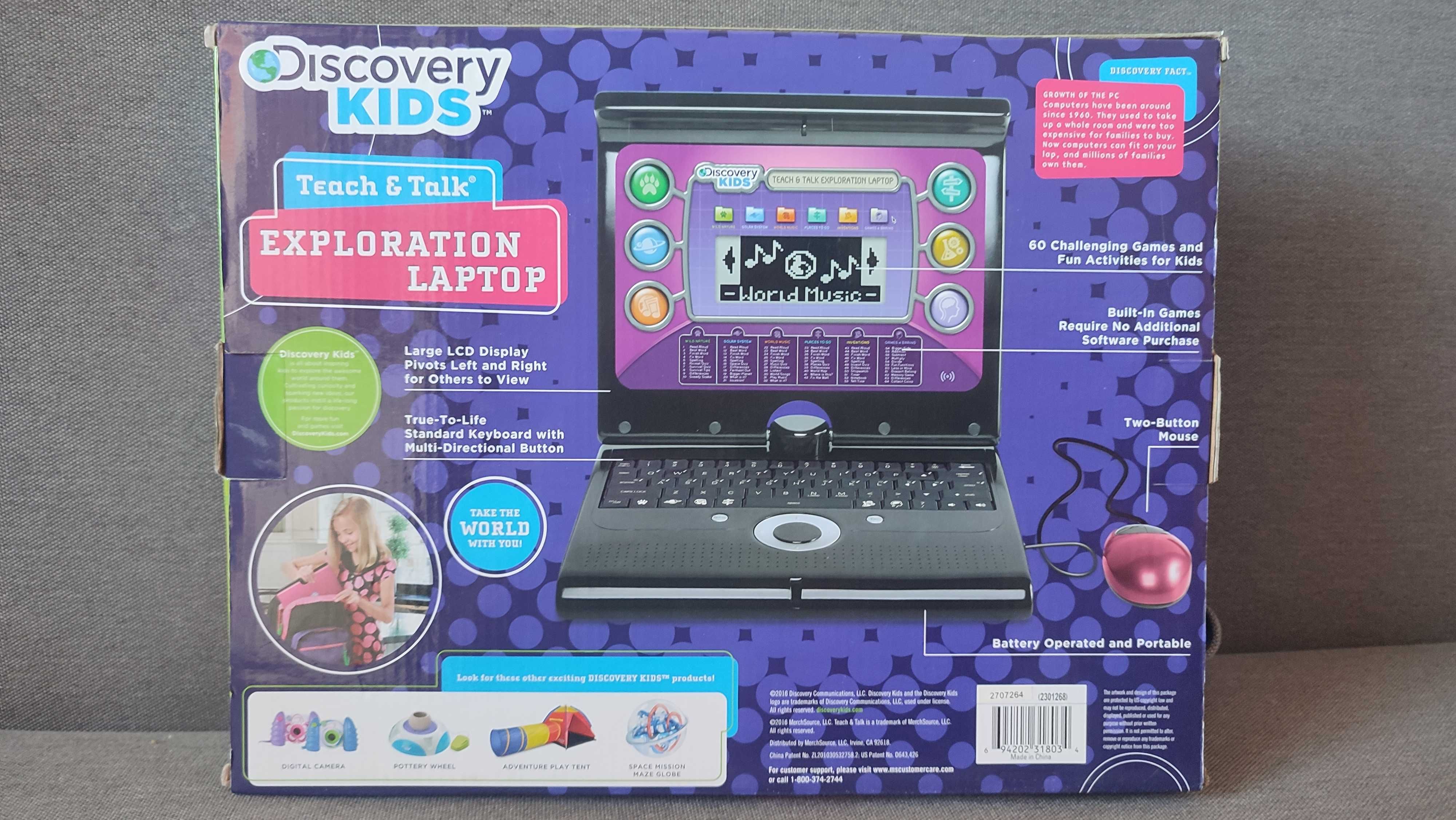 Дитячий ноутбук Discovery Kids Teach 'n' Talk Exploration Laptop