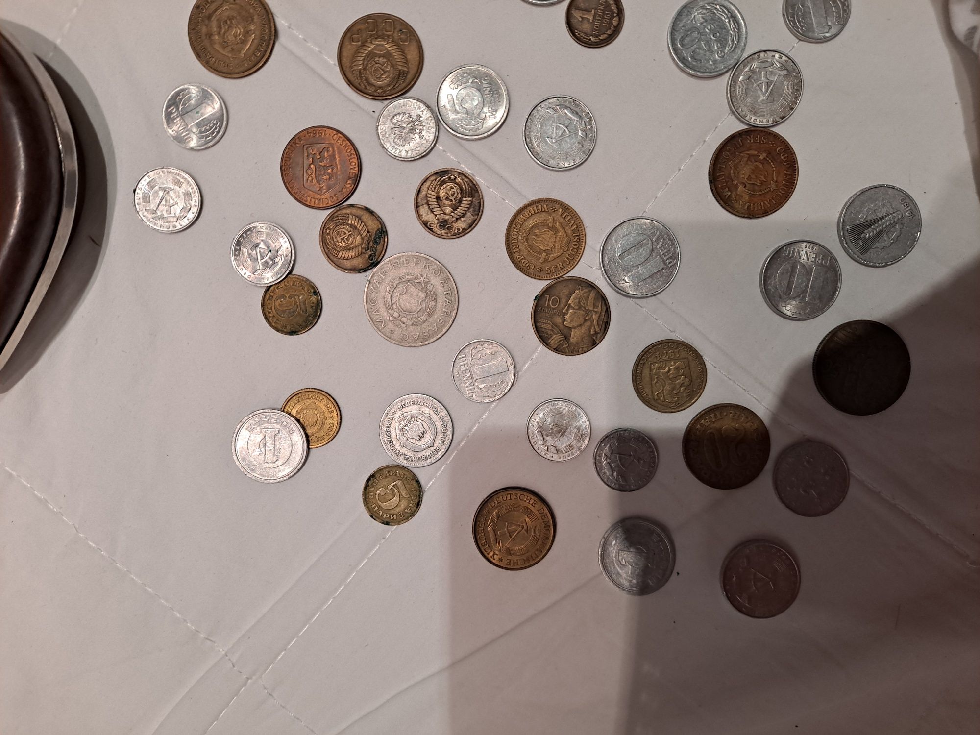 Monety stare z sakiewką
