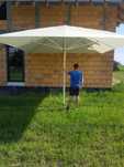 PARASOL Ogrodowy  KWADRAT/okrągły 3,5x 3,5m - SOLIDNY