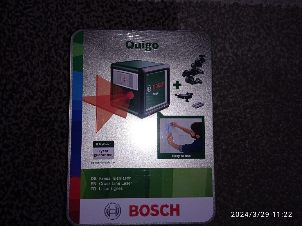 Laser krzyżowy Bosch quigo Nowy folia!!