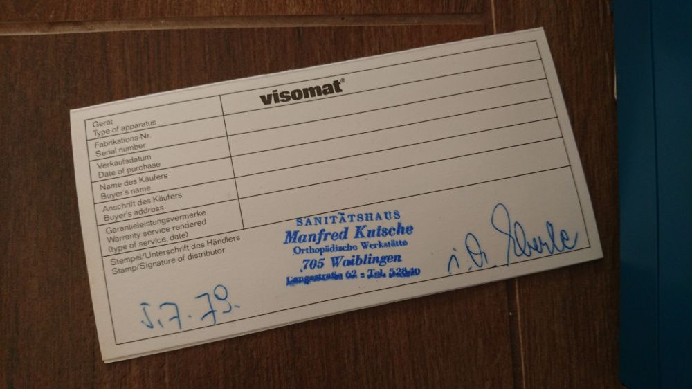 Ciśnieniomierz Visomat Niemiecki Nowy