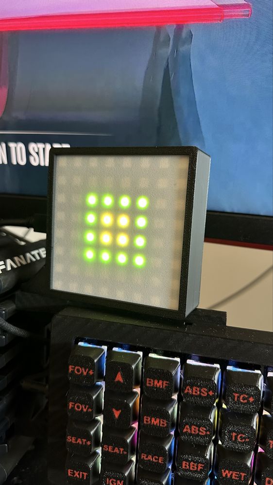 iFlag — LED matrix 8x8 para Sim Racing