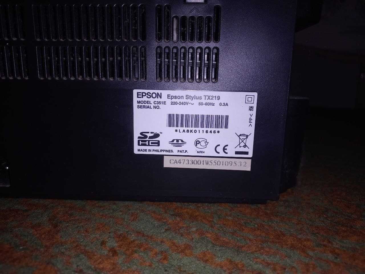Принтер Epson Stylus TX219 (Сканер)