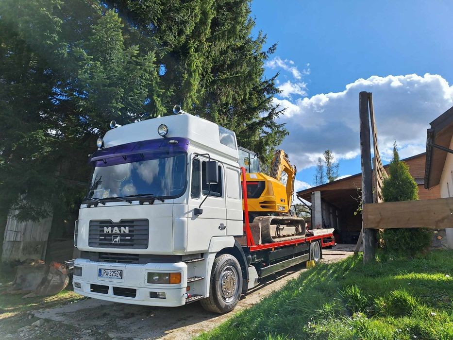 Usługi sprzętem budowlanym w Bieszczadach Koparki wywrotki kruszywa