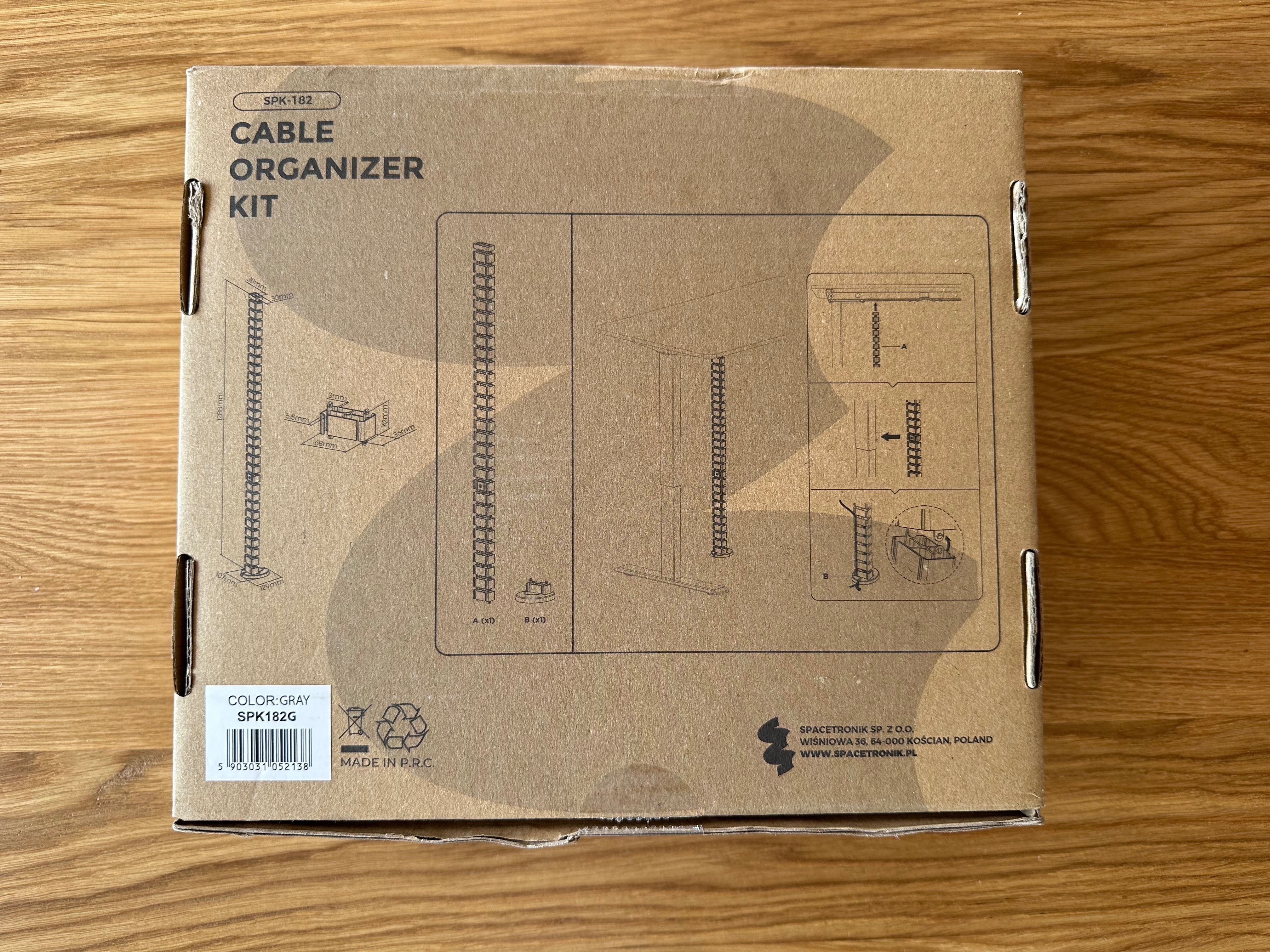 Organizer na kable / prowadnica kablowa SPACETRONIK SPK-180G 130CM