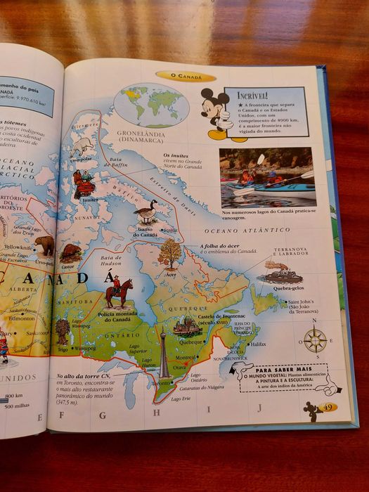 Atlas do Mundo, Disney, livro educativo/didático