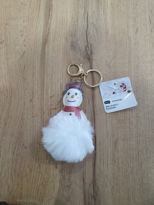 Breloczek Bałwanek z puszkiem 11cm Eloy