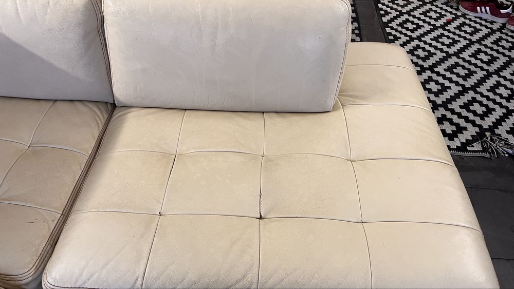 Sofa skórzana z funkcją spania