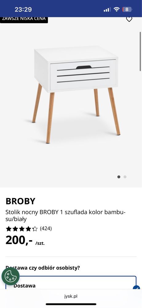 Dwie szafki nocne