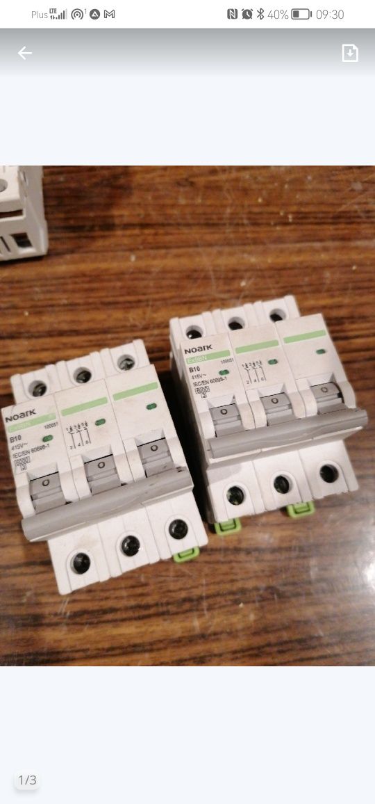 Wyłącznik nadprądowy Noark B10 Ex9BN 3P 415V