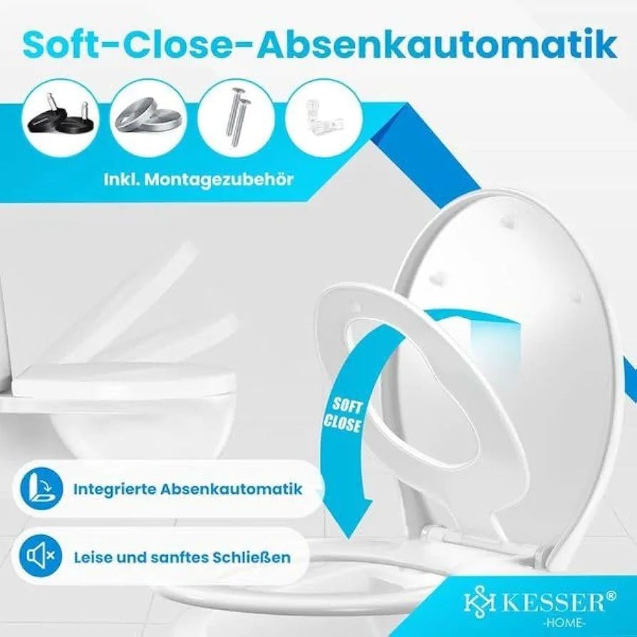 KESSER® Deska sedesowa wolnoopadająca, funkcja Quick-Release i Softclo