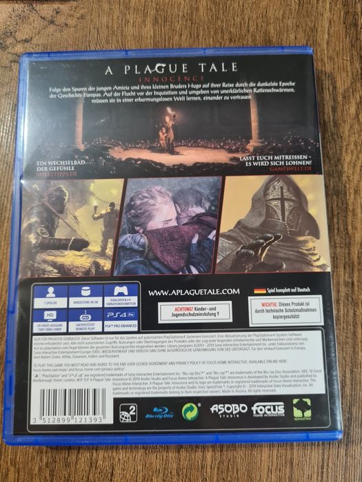 A Plague Tale Innocence Ps4