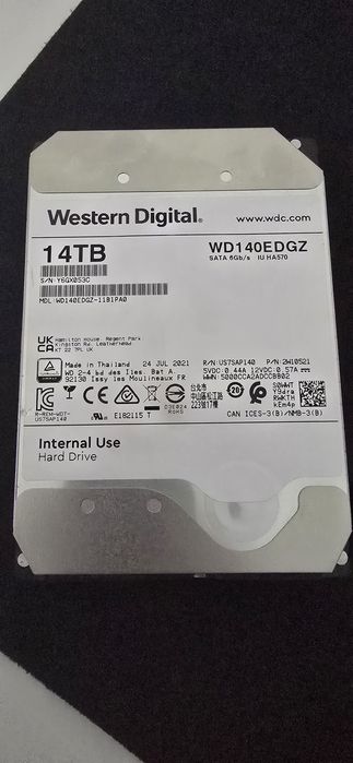 Disco WD 14tb , em optimo estado