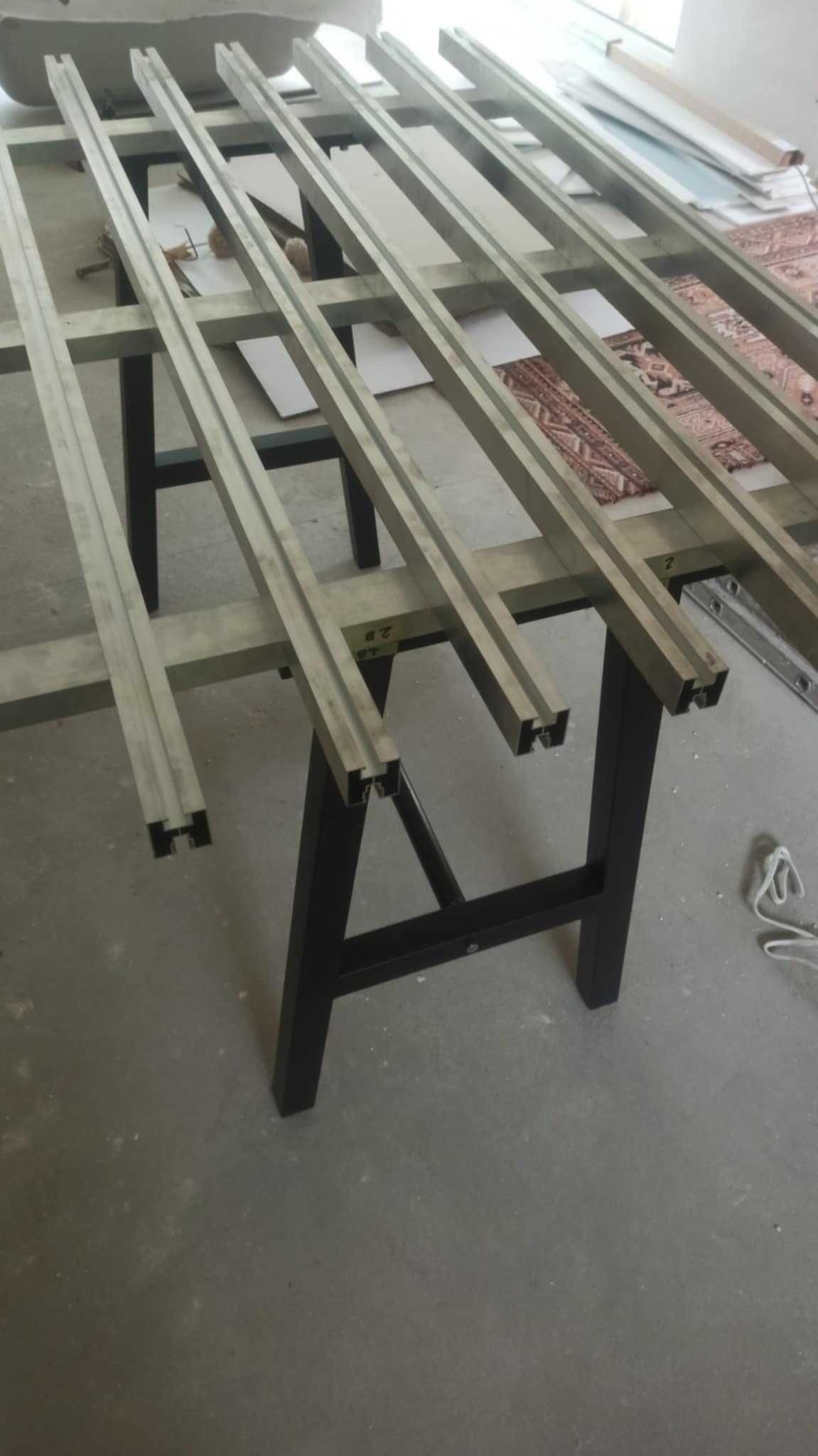 Stół aluminiowy do ciecia glazury płytek budowa warsztat glazurnik