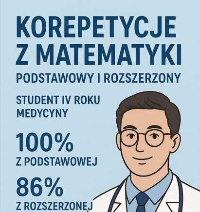 Korepetycje matematyka podstawa lub rozszerzenie stacjonarnie Łódź