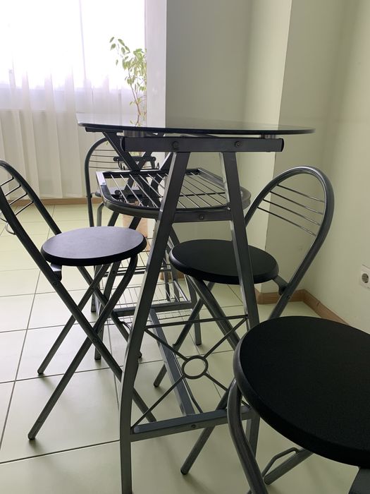 Стіл, столик барний, кухонний, письмовий, скляний