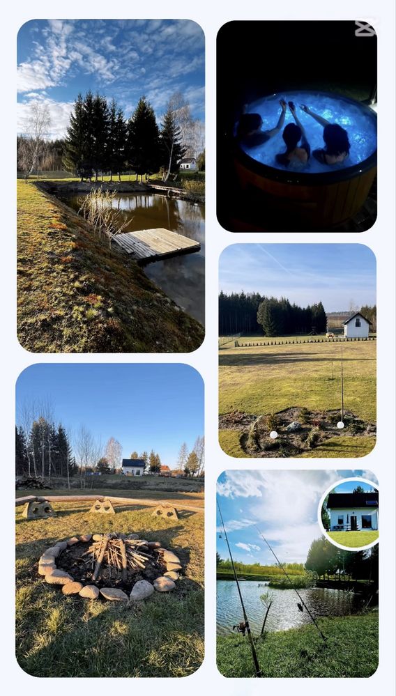 Domek nad stawem