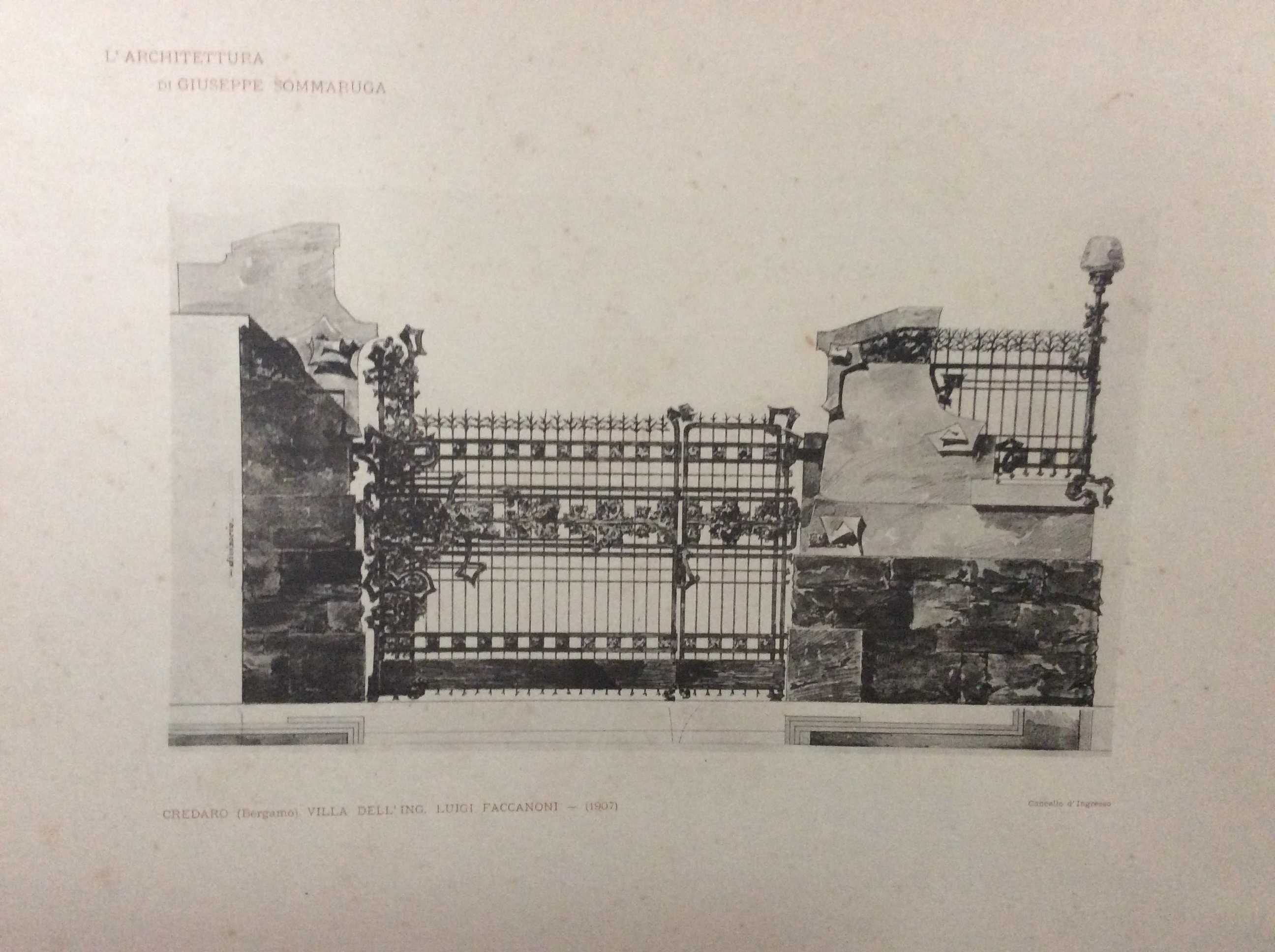 L'architettura di Giuseppe Sommaruga. Raro.