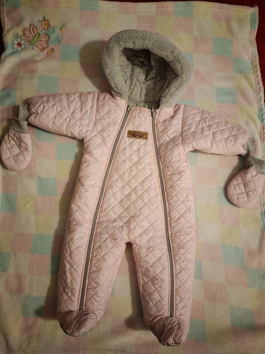 Kombinezon zimowy, różowy, r. 74. Firmy Zyzio&Zuzia.