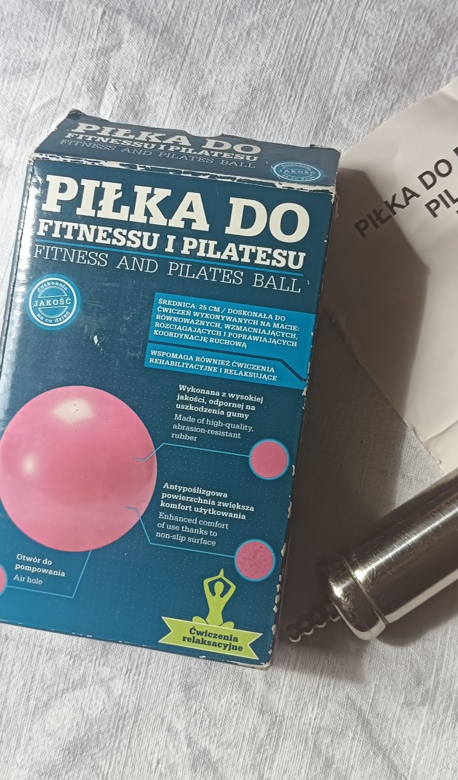 Piłka do pilates + pompka