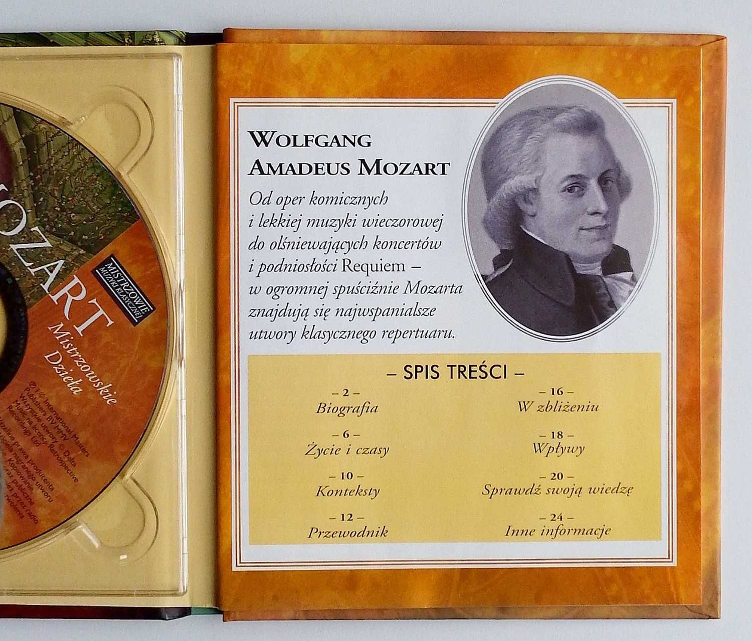 Mozart, seria Mistrzowie Muzyki Klasycznej (CD)