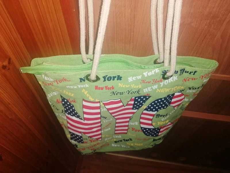 Torba damska, Nowa, zasuwana na suwak