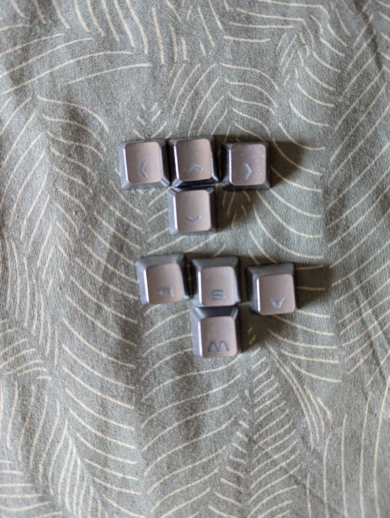 Keycaps em metal