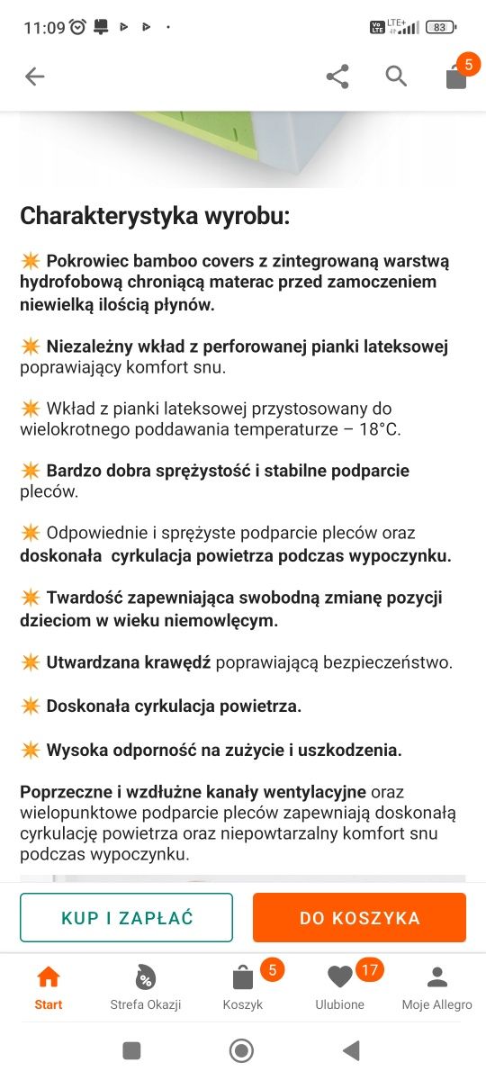 Łozeczko Woodies 120x60 +materac