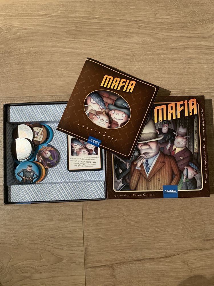 Mafia gra towarzyska super zabawa stan idealny