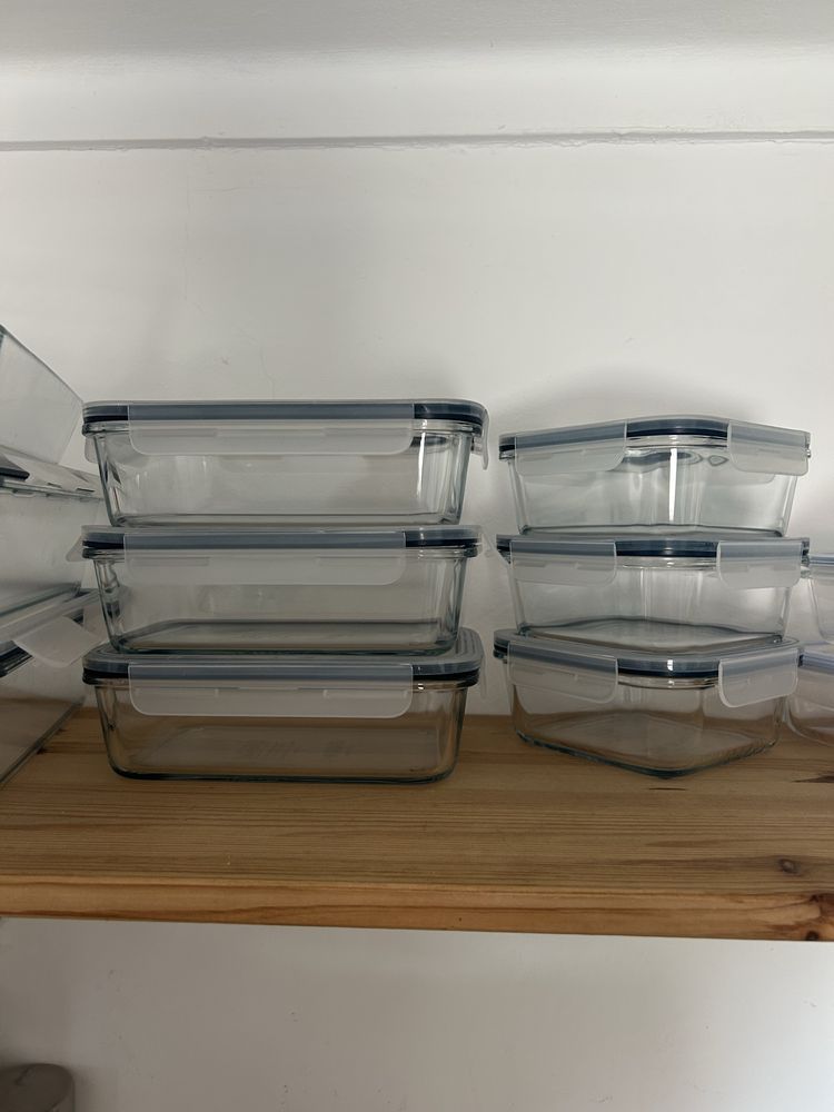 11 Tupperwares IKEA - Vários tamanhos com tampas