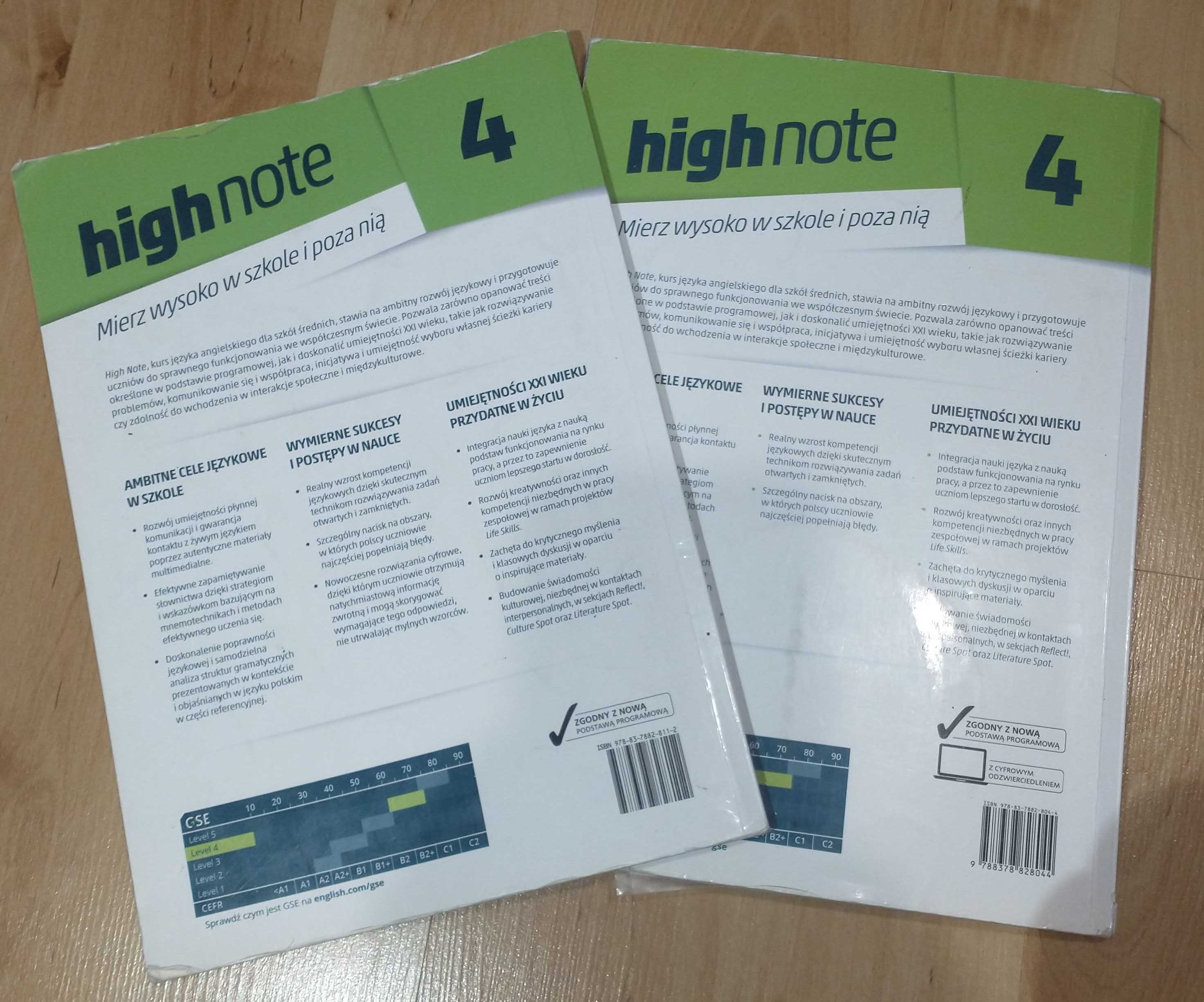 High note 4 podręcznik i ćwiczenia + CD + KODY