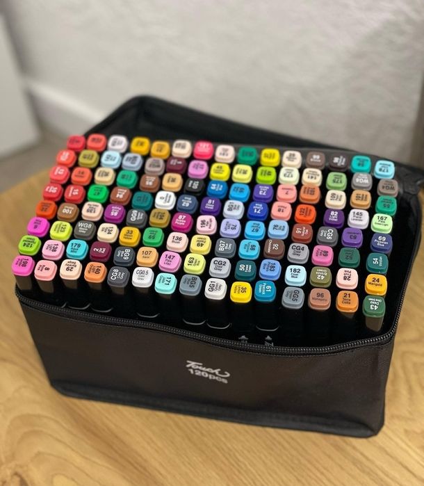 Набір маркерів скетч фломастери 36 ,48 шт, 60шт, 80, 120, 168 , 262